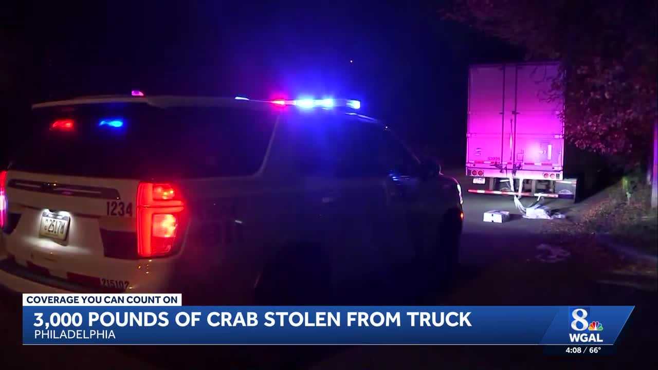 Truck driver chased after catching thieves unloading snow crab, police say — WGAL 8 (Lancaster/Harrisburg/York)